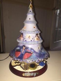 V. RARE Elvis'Blue Christmas' Décoration d'arbre de Noël NEUVE DANS SA BOÎTE FONCTIONNELLE AVEC COA