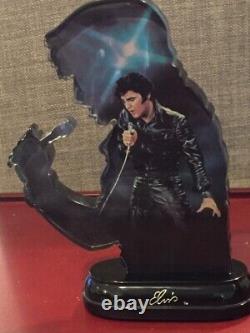 V. Rare Elvis Perspex Ornement'king Of Rock'n Roll' Brand New Boxed
