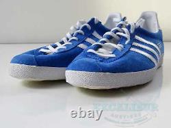 Vintage Adidas Trainers Rare Gazelle Og Originals Bleu/blanc Uk 7 Nouvelle Boîte