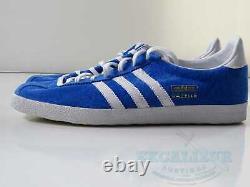 Vintage Adidas Trainers Rare Gazelle Og Originals Bleu/blanc Uk 7 Nouvelle Boîte
