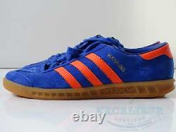 Vintage Adidas Trainers Rare Hamburg Originals Royal Blue/orange Uk 7 New Boxed
