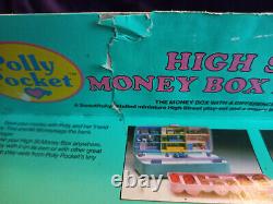 Vintage Polly Pocket High Street Money Box'nouveau' Mint En Box So Rare 1989