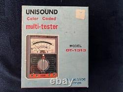 Vintage Unisound DT-1313 Multi-Testeur NOUVEAU Stock Ancien (NOS) Boîte RARE